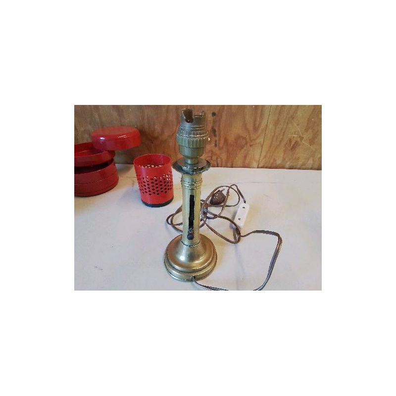 LAMPE PIED LAITON ANCIEN CHANDELIER 