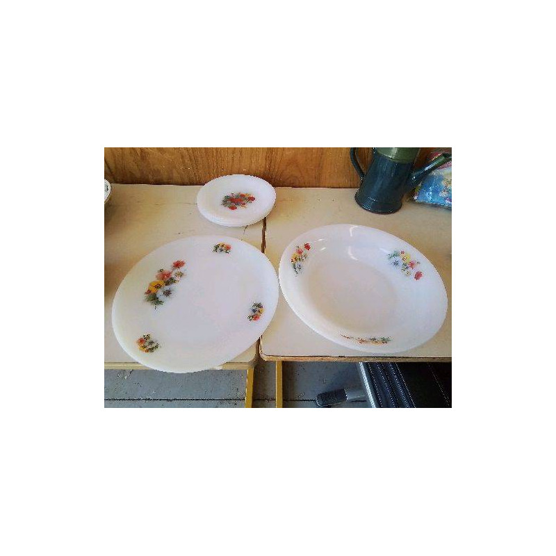 PLAT ARCOPAL MOTIF FLORAL