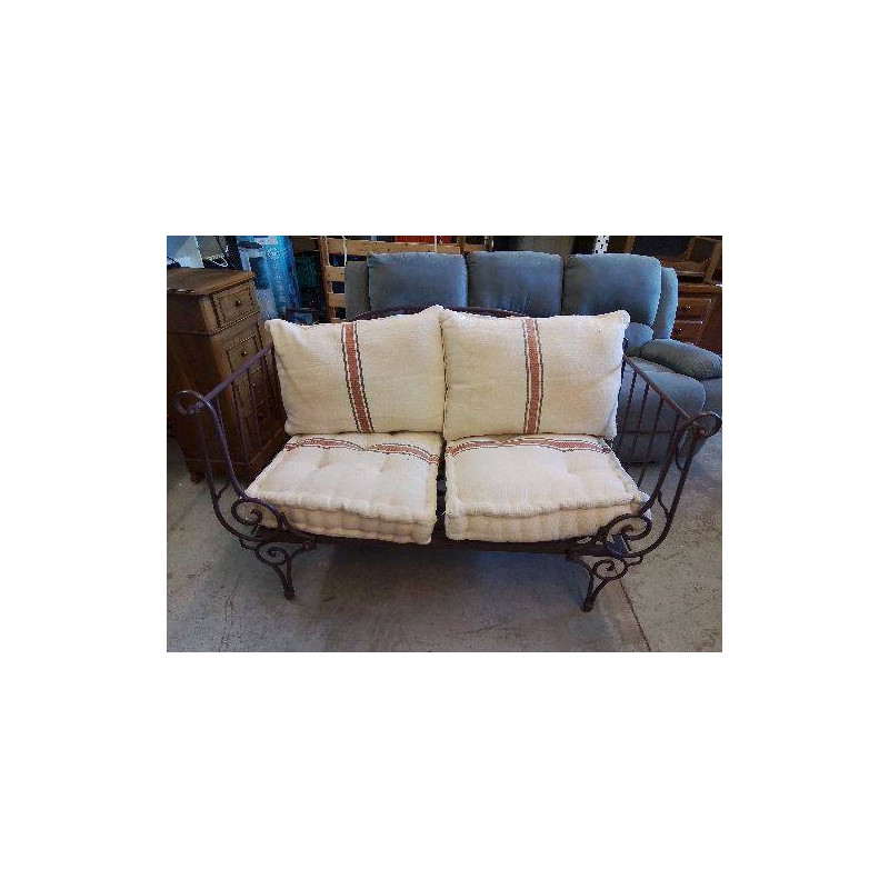 BANQUETTE EN FER FORGÉ 