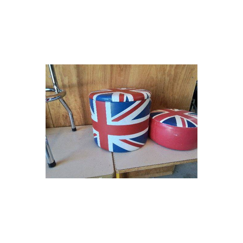 POUF COFFRE UNION JACK 30CM