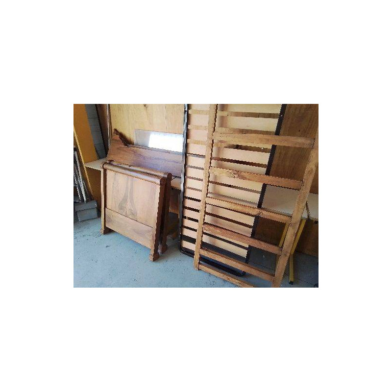 LIT ROULEAU EN NOYER 80X175