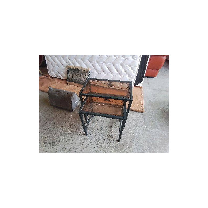 REPOSE PLANTE GIGOGNE VERT EN FER FORGÉ 