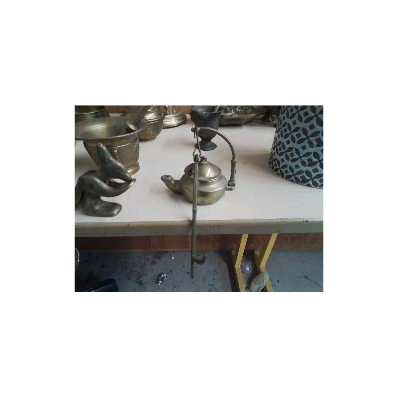 LAMPE À HUILE LAITON 