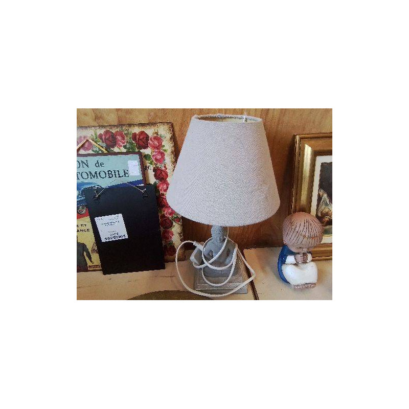 LAMPE GRISE BOUDDHA 