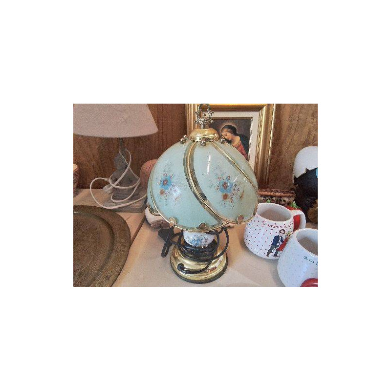 PETITE LAMPE VINTAGE MOTIF FLORAL 