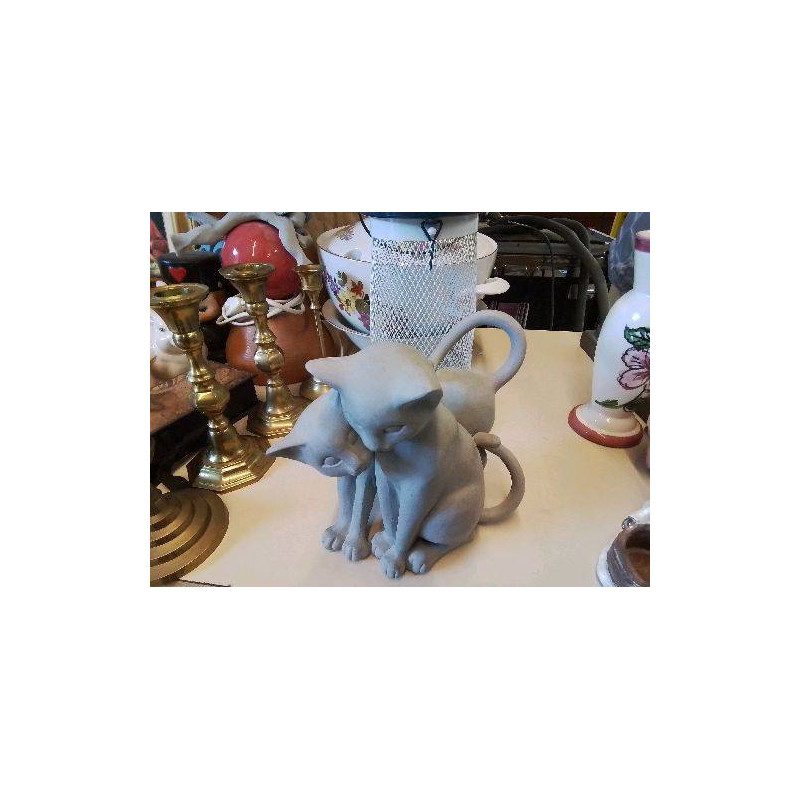 DECORATION CHAT GRIS