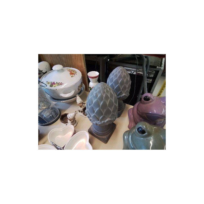 PAIRE DECORATION D’EXTERIEUR GRIS 