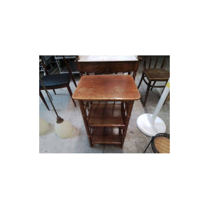 PETIT MEUBLE DE RANGEMENT BOIS ET ROTIN 