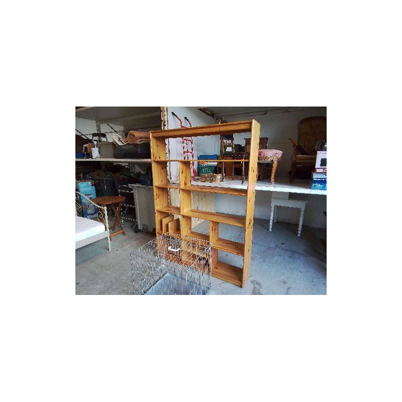 GRANDE ÉTAGÈRE BIBLIOTHEQUE EN PIN