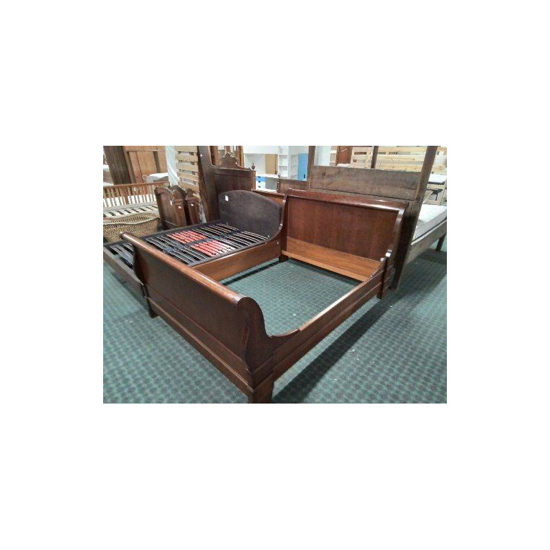 LIT DE STYLE LOUIS PHILIPPE EN MERISIER