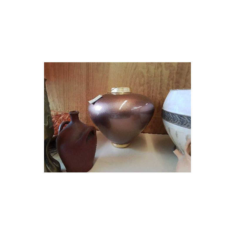 GRAND VASE EN VERRE ITALIEN FAIT MAIN