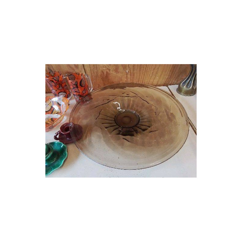 GRANDE COUPE EN VERRE FUMÉ