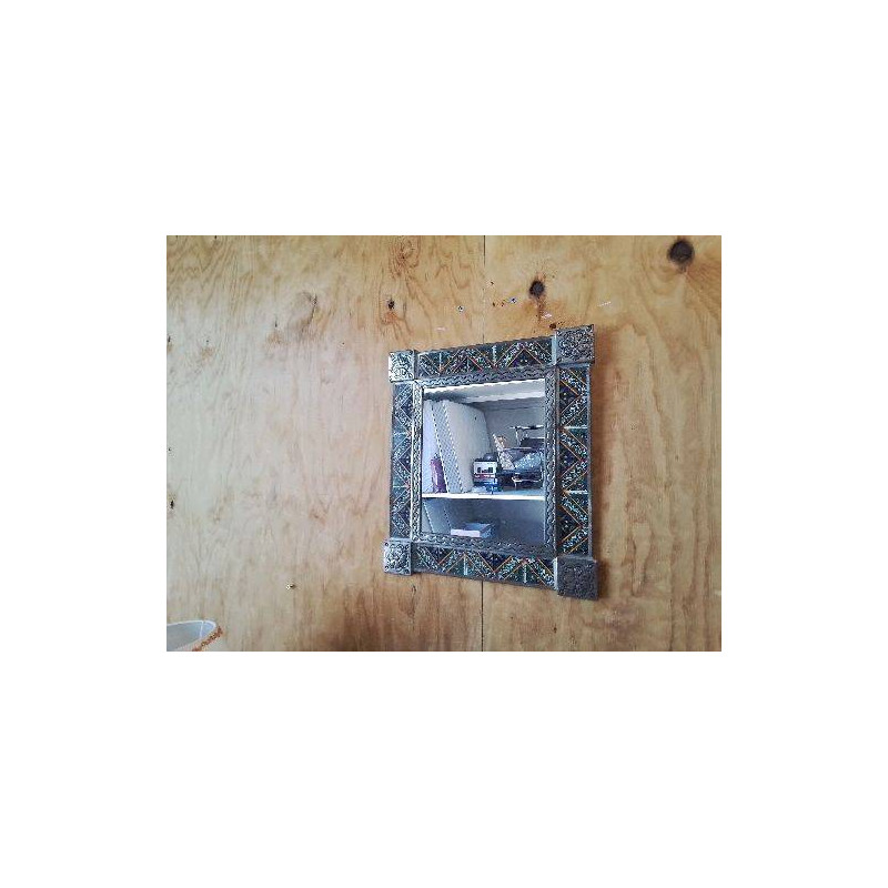 MIROIR CADRE METAL MEXICAIN 