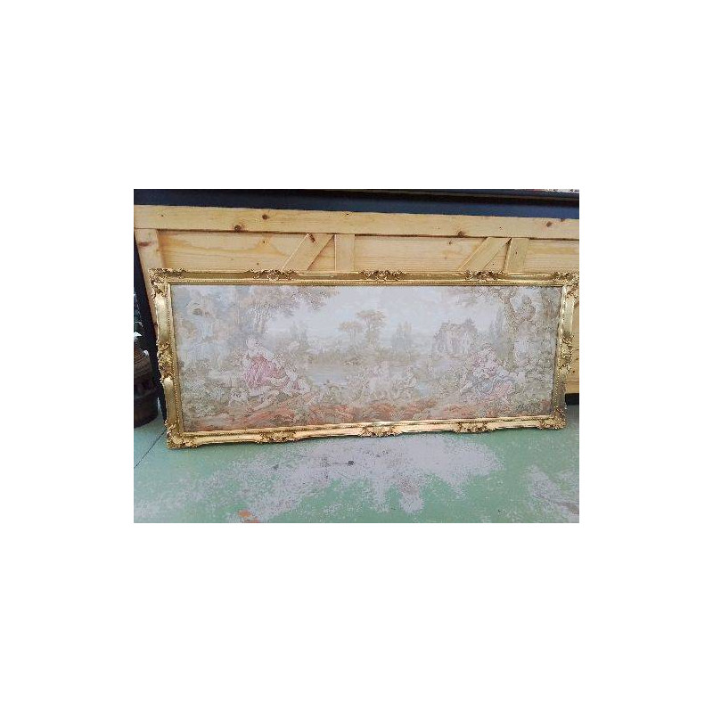 LARGE TAPISSERIE ENCADRÉE