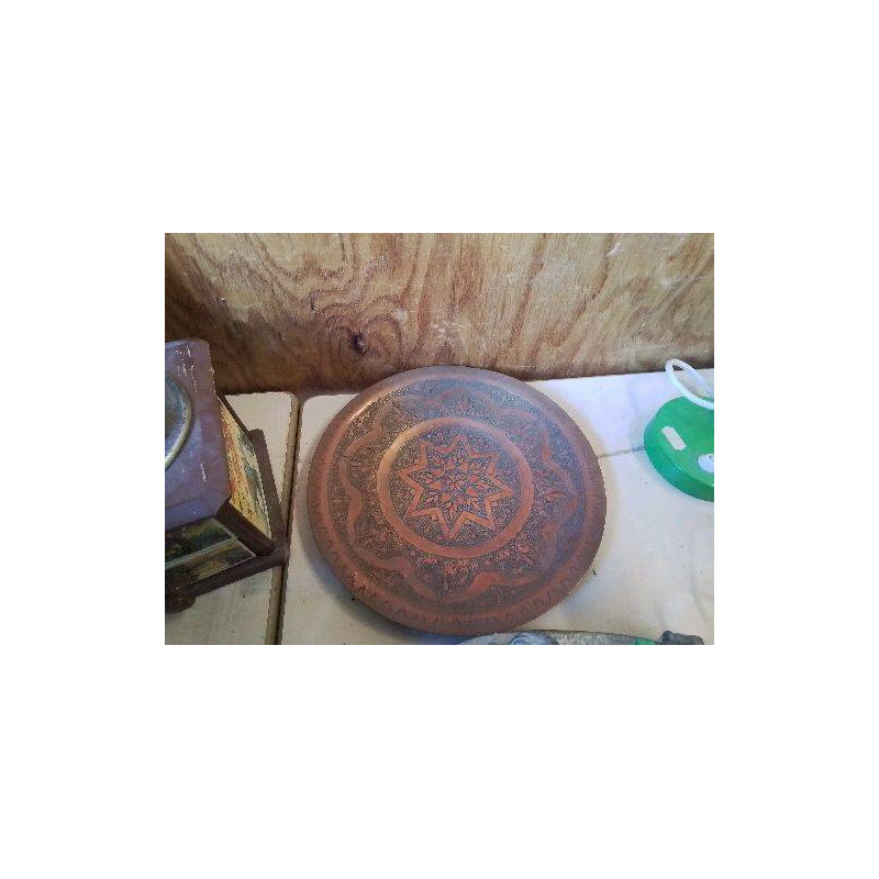 ASSIETTE EN CUIVRE DECO 