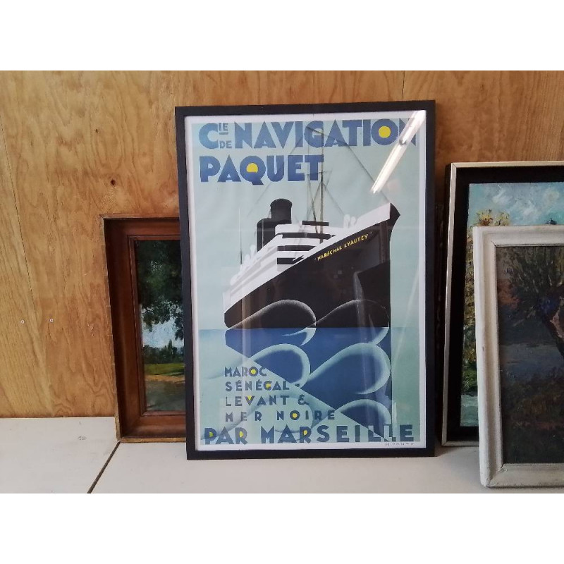 AFFICHE ENCADRÉ ’ PORT DE MARSEILLE ’
