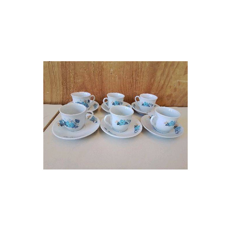 LOT DE 6 TASSES A CAFÉ