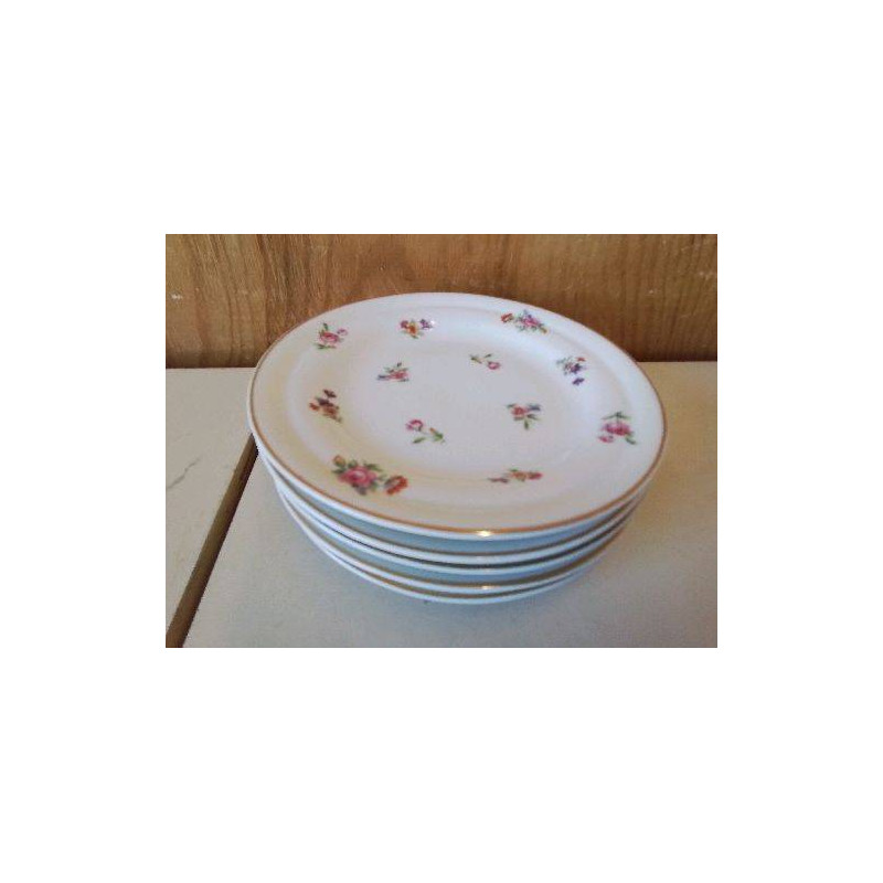LOT DE 5 ASSIETTES A DESSERT