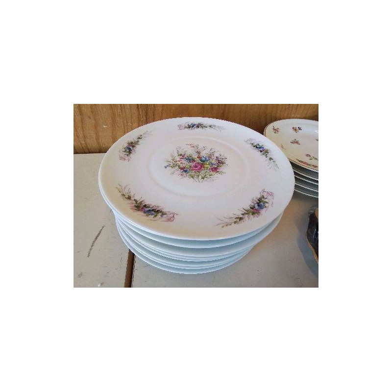 LOT DE 9 ASSIETTES A DESSERT 