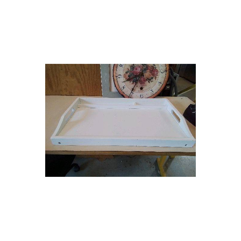 PLATEAU DE SERVICE BLANC 