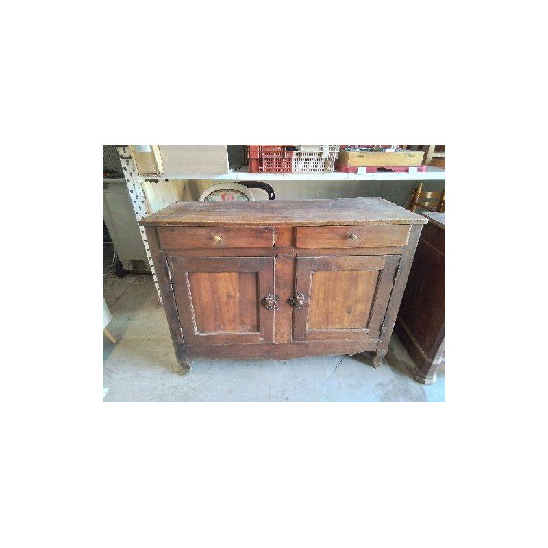 BUFFET DEUX PORTES EN BOIS 