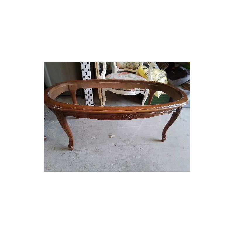 TABLE STYLE LOUIS XV AVEC DESSUS MARBRE