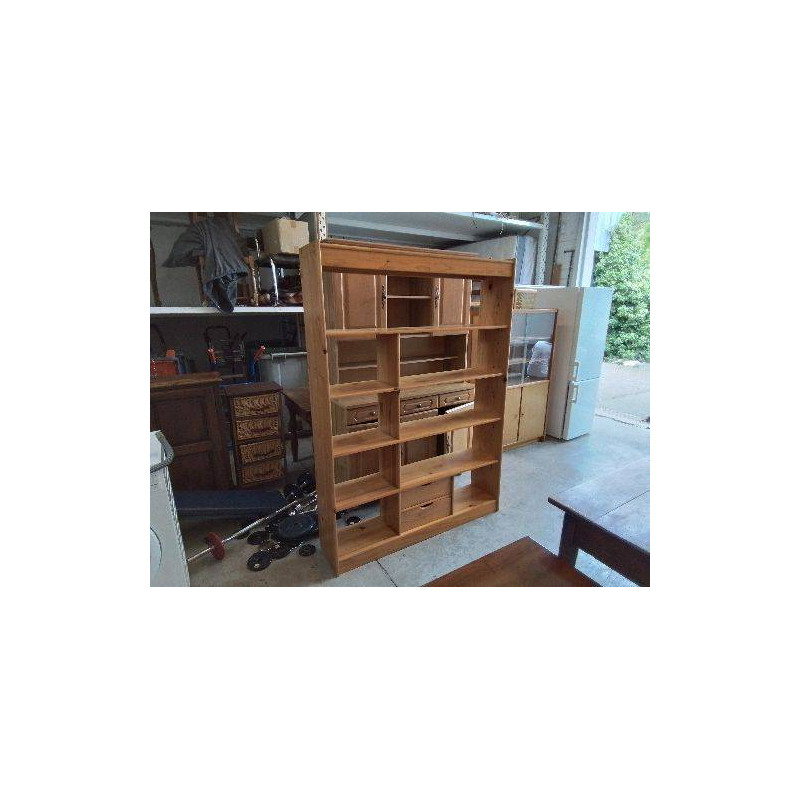 ÉTAGÈRE BIBLIOTHÈQUE EN PIN 