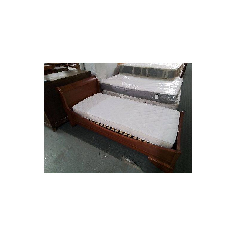 LIT 1 PLACE EN MERISIER STYLE LOUIS PHILIPPE 90X190 CM