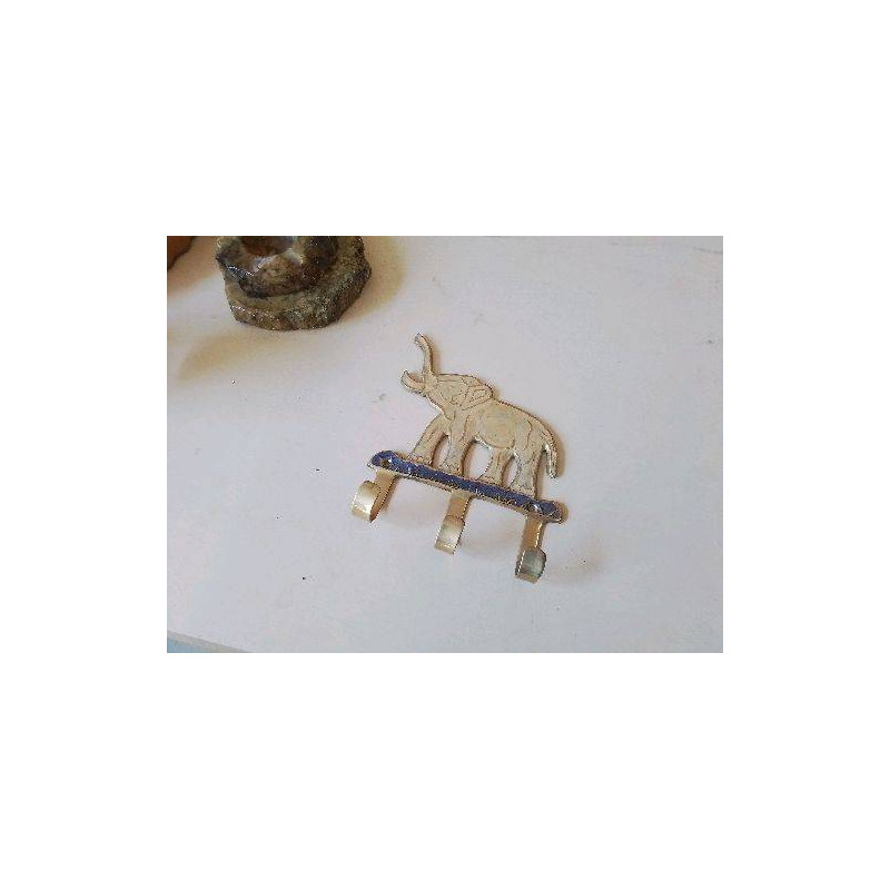 PORTE MANTEAU ÉLÉPHANT LAITON