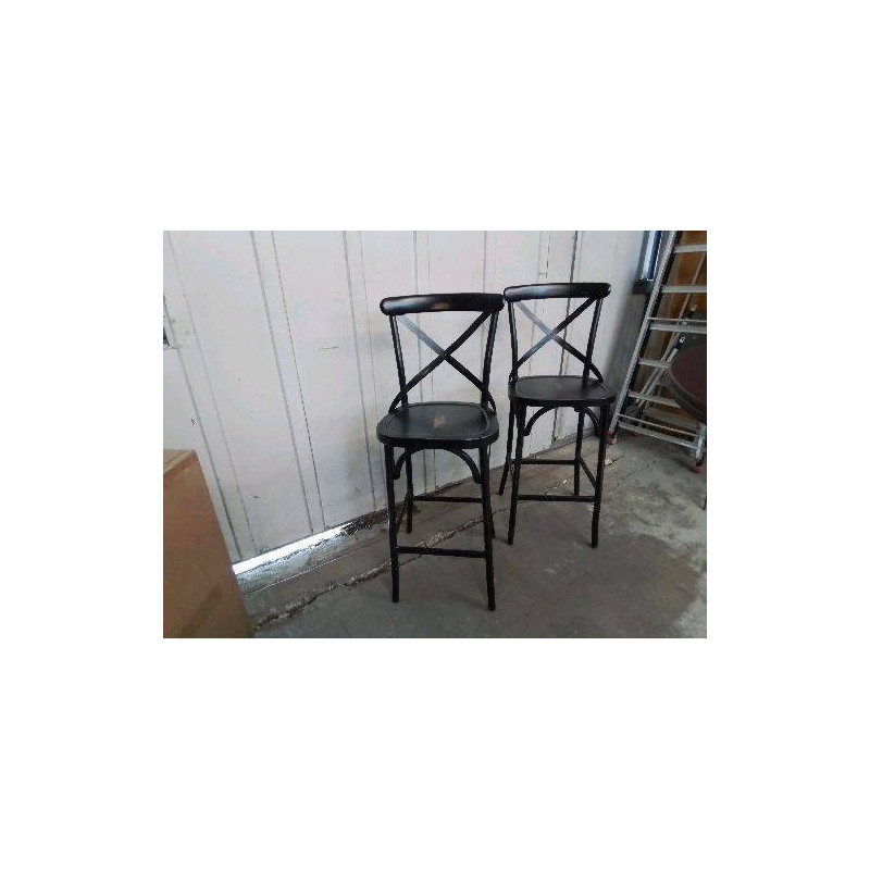 TABOURET ALUMINIUM EFFET THONET
