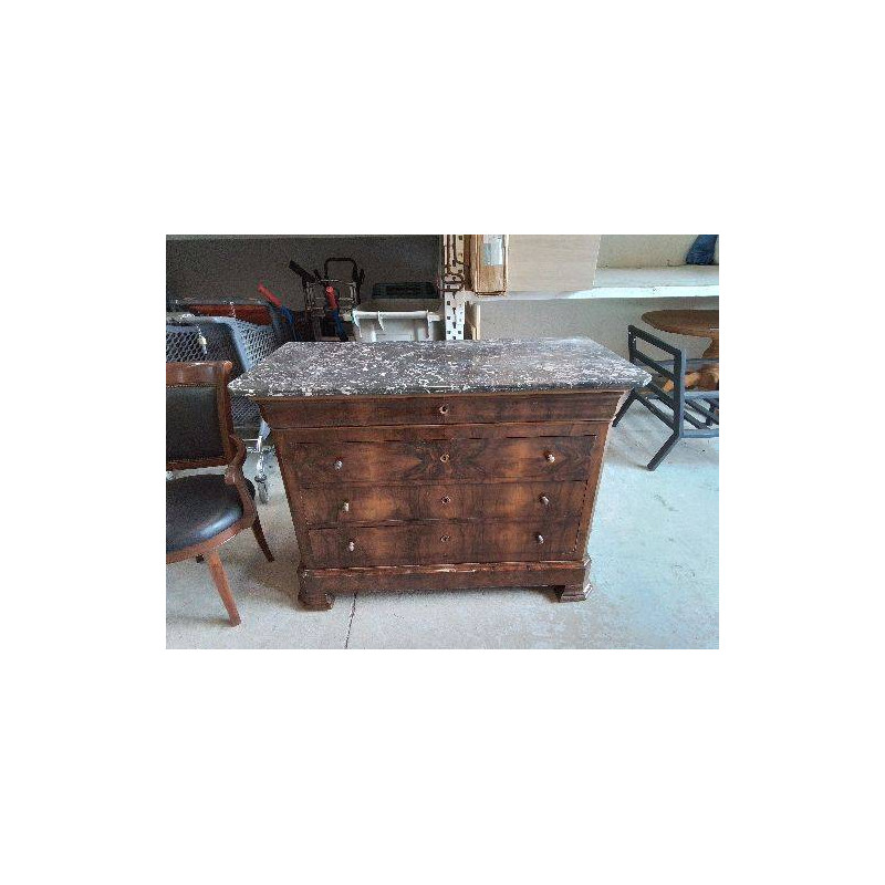 COMMODE STYLE LOUIS PHILIPPE MARBRÉ 