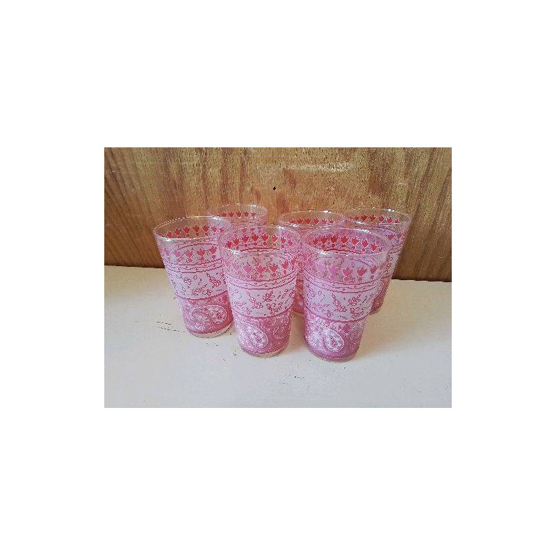 LOT DE 6 VERRES A THE 