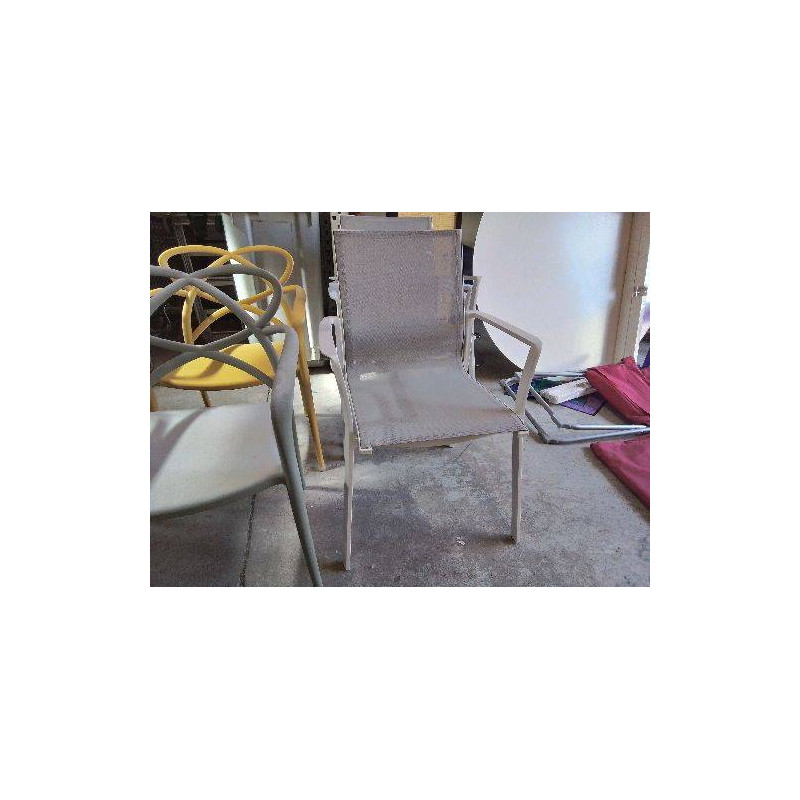 FAUTEUIL D’EXTERIEUR TOILE ET FER