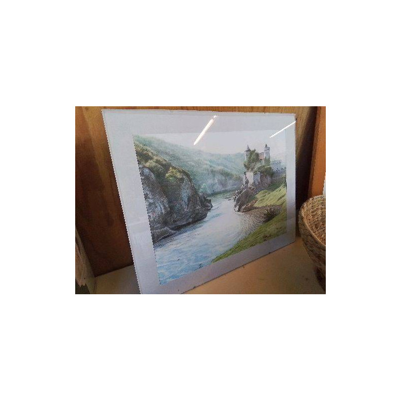 PASTEL SOUS VERRE