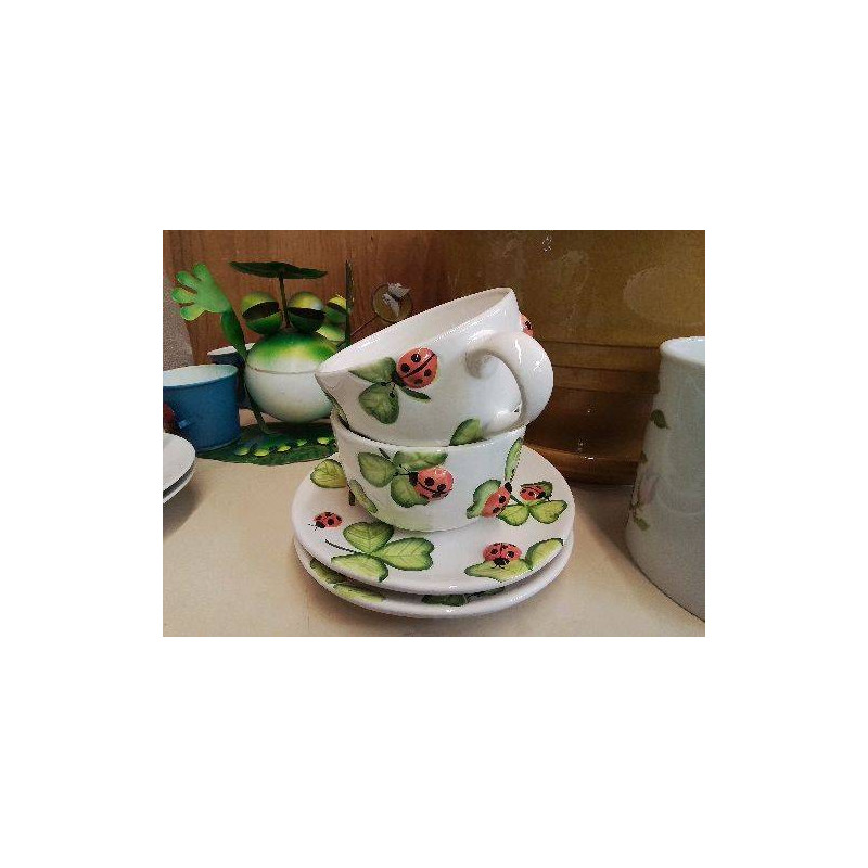 TASSE AVEC SOUCOUPE COLORÉ 