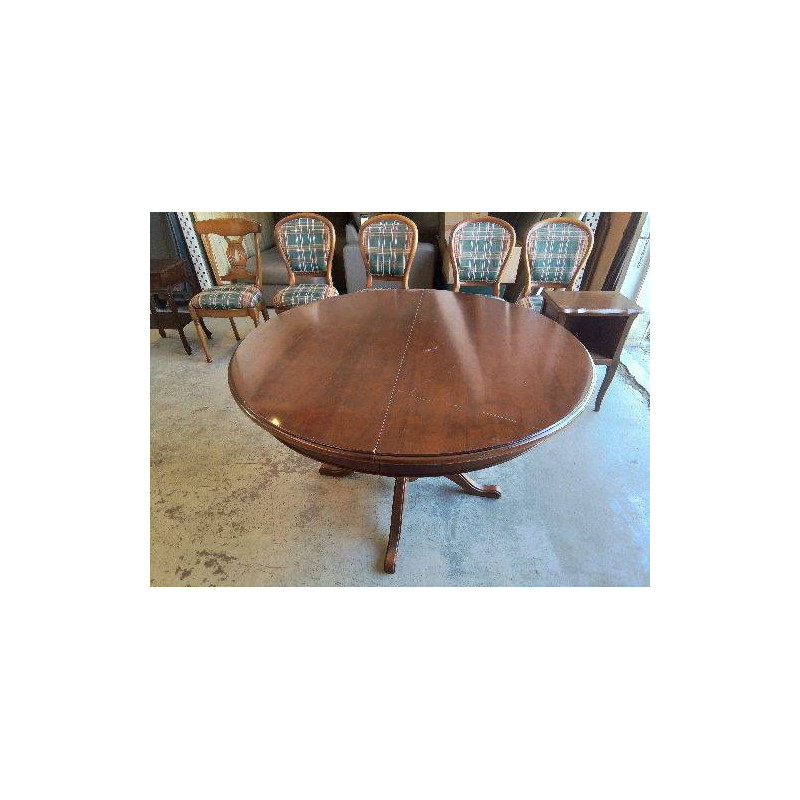 TABLE RONDE PIED CENTRAL 