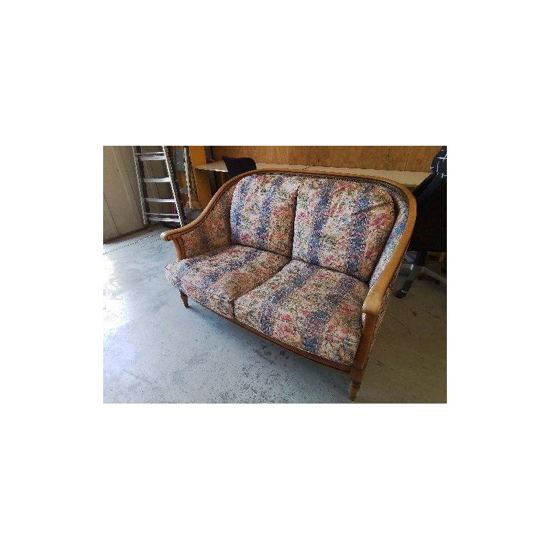 BANQUETTE MOTIF FLORAL 