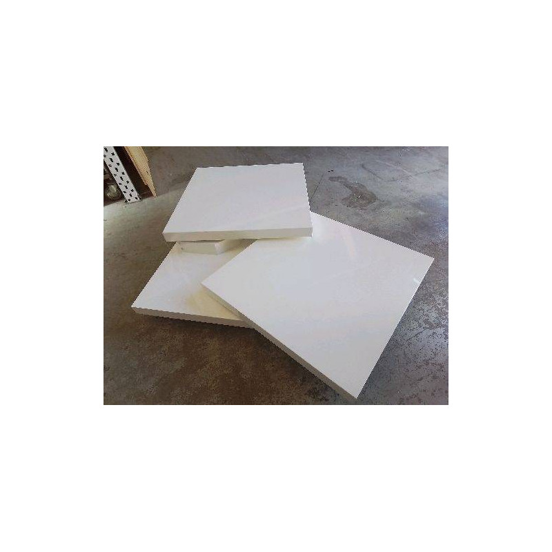 TABLE BASSE LAQUÉE BLANC