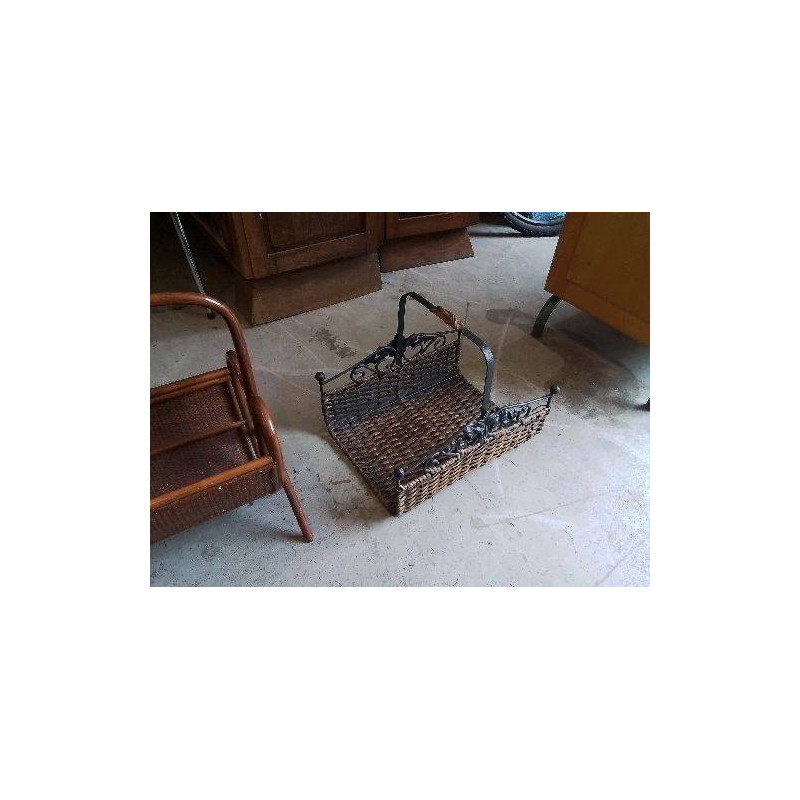 PORTE BUCHES FER FORGÉ OSIER