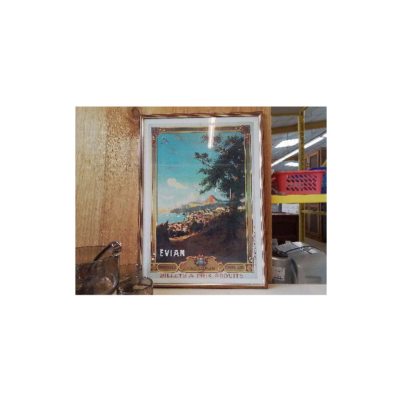 CADRE AFFICHE PUBLICITAIRE EVIAN