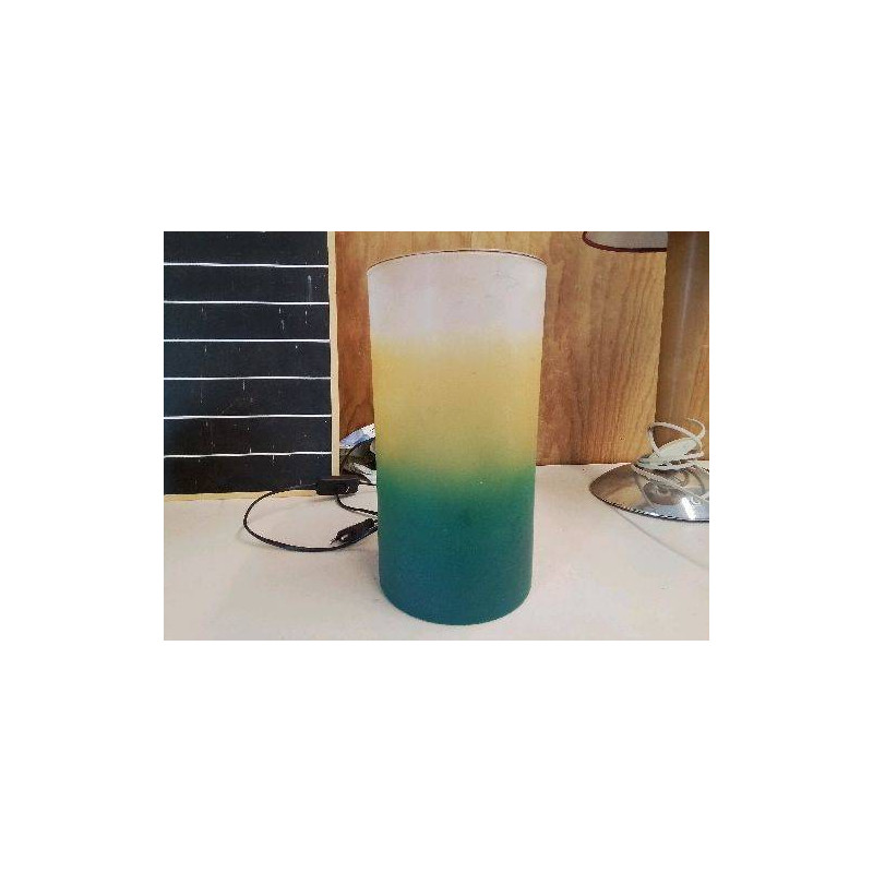 LAMPE EN VERRE COLORÉ 