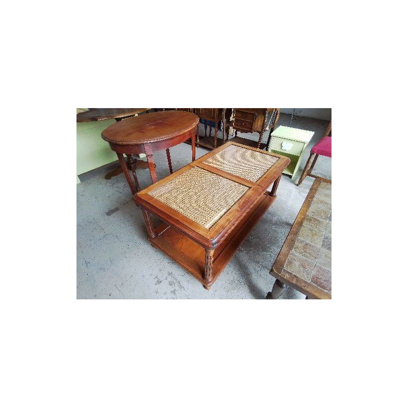 TABLE BASSE PLATEAU EN VERRE 