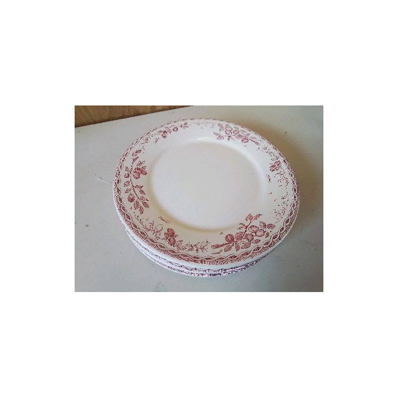LOT DE 4 ASSIETTES EN PORCELAINE 