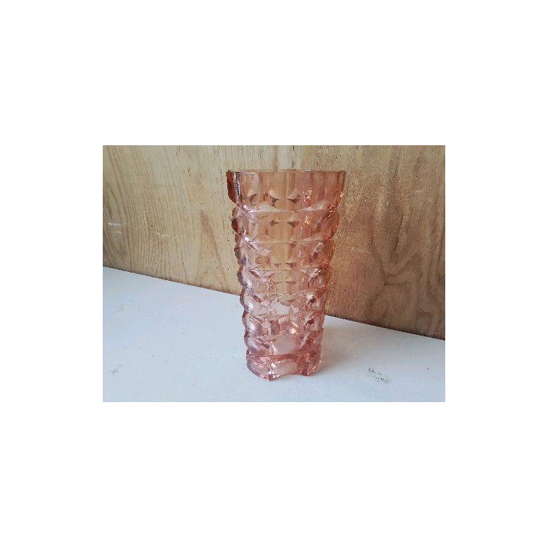 VASE EN VERRE ROSE LUMINAR 