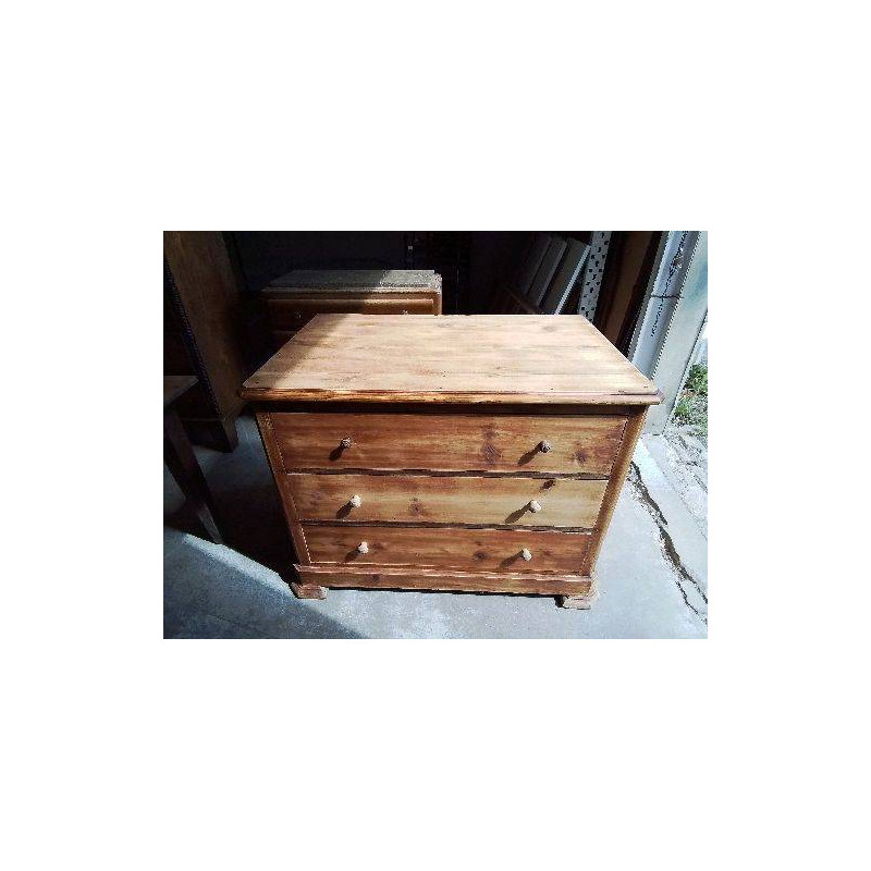 GRANDE COMMODE MASSIVE 3 TIROIRS 