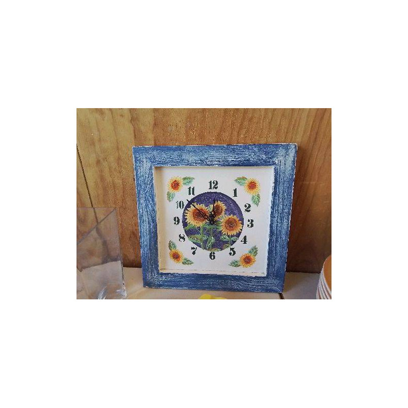 PETITE HORLOGE MOTIF TOURNESOL 