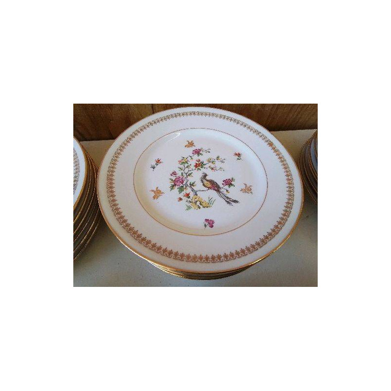 LOT DE 6 ASSIETTES EN PORCELAINE 