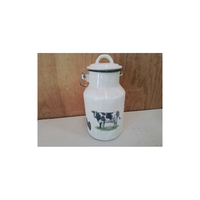 POT A LAIT EN TOLE ÉMAILLÉE 