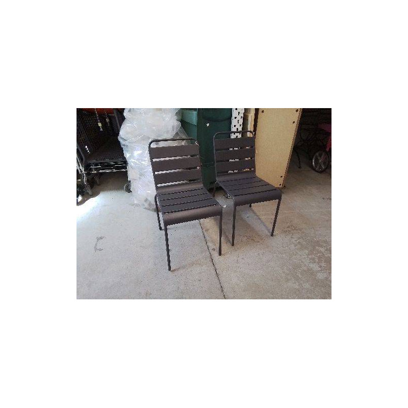 CHAISE ALUMINIUM PALAVAS GRIS ANTHRACITE REF : OVIBJ587450-HJ