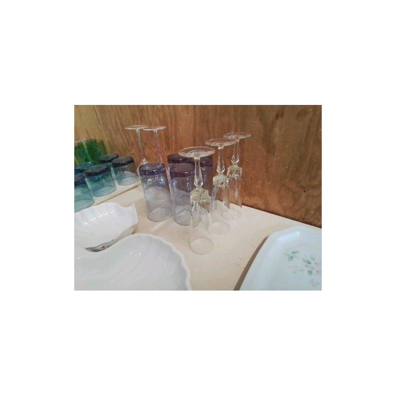 LOT DE 3 COUPE A CHAMPAGNE EN VERRE